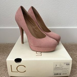 LC Lauren Conrad Pink Mauve Heels
